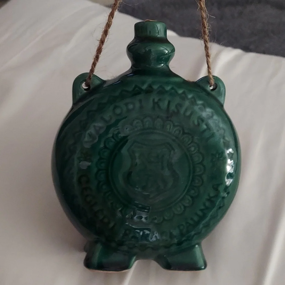 Valodi Kisusti Cegledi Barack Pallnka flask decanter/canteen Ceramic bottle